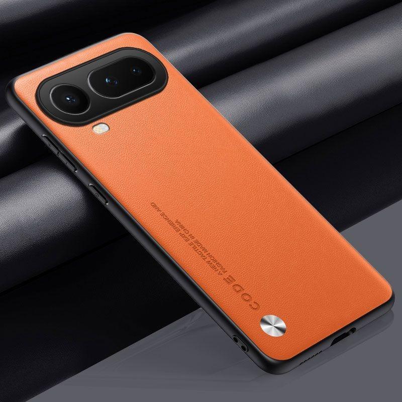 

PU Leather Case For Honor Magic 8 Pro Air Back Cover Silicone Full Camera Protection Phone Case For Honor Magic8 Pro Lite Coque помаранчевий