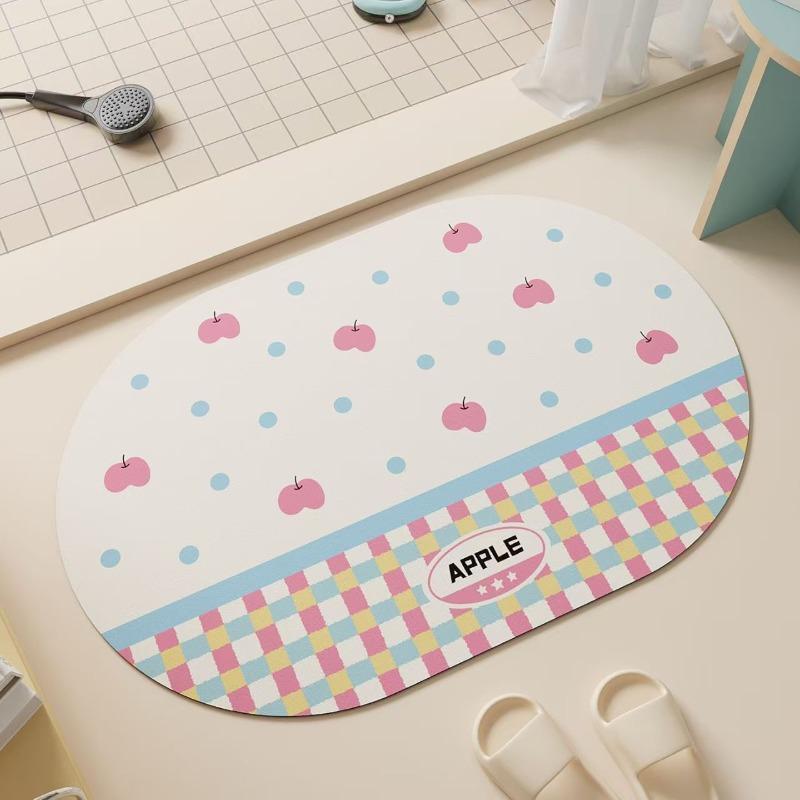 Alfombrilla absorbente de barro de diatomeas para baño, felpudo para inodoro, alfombrilla de suelo para inodoro, alfombra de inodoro
