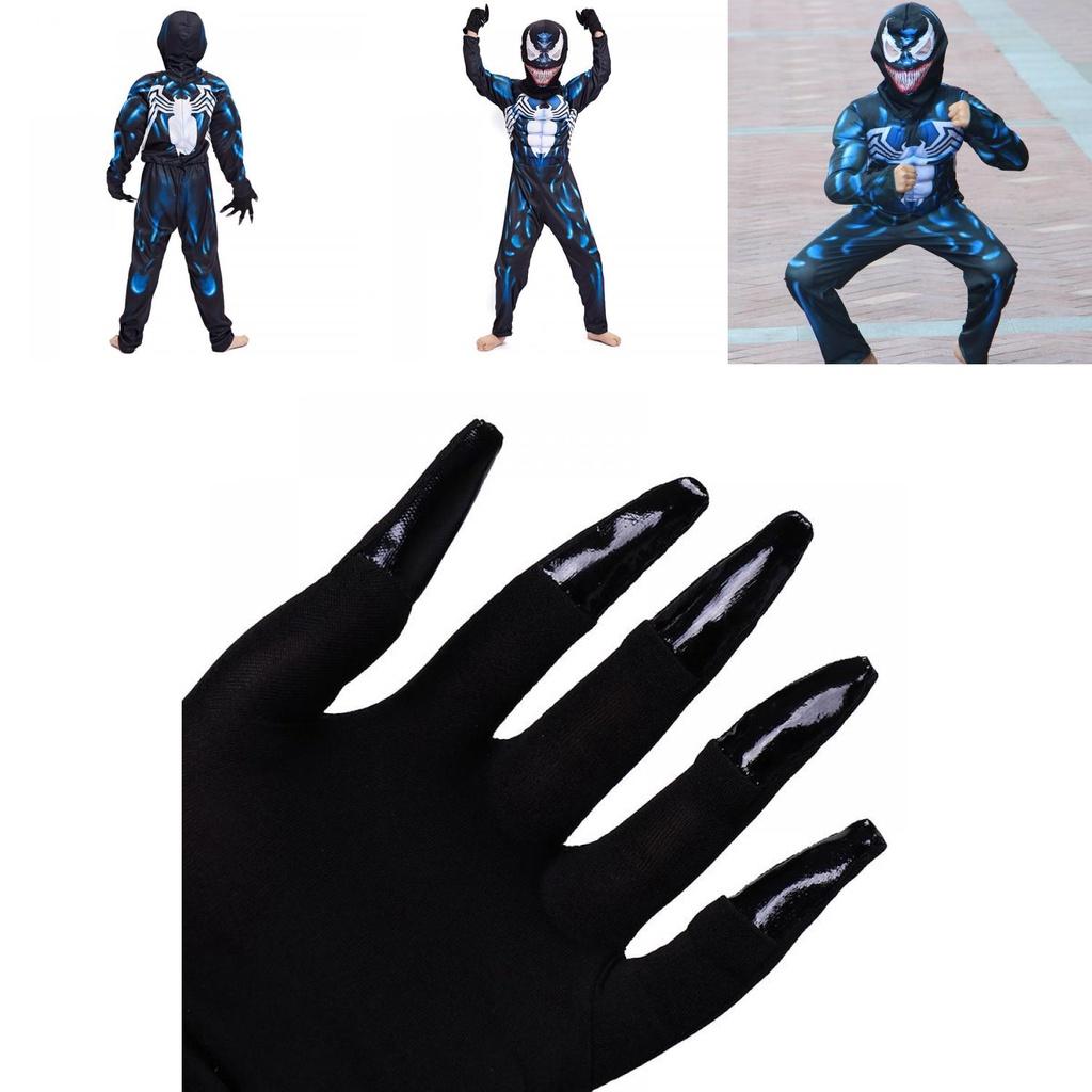 Marvel Venom Symbiosis Muscle Performance Costume For Children With Gloves