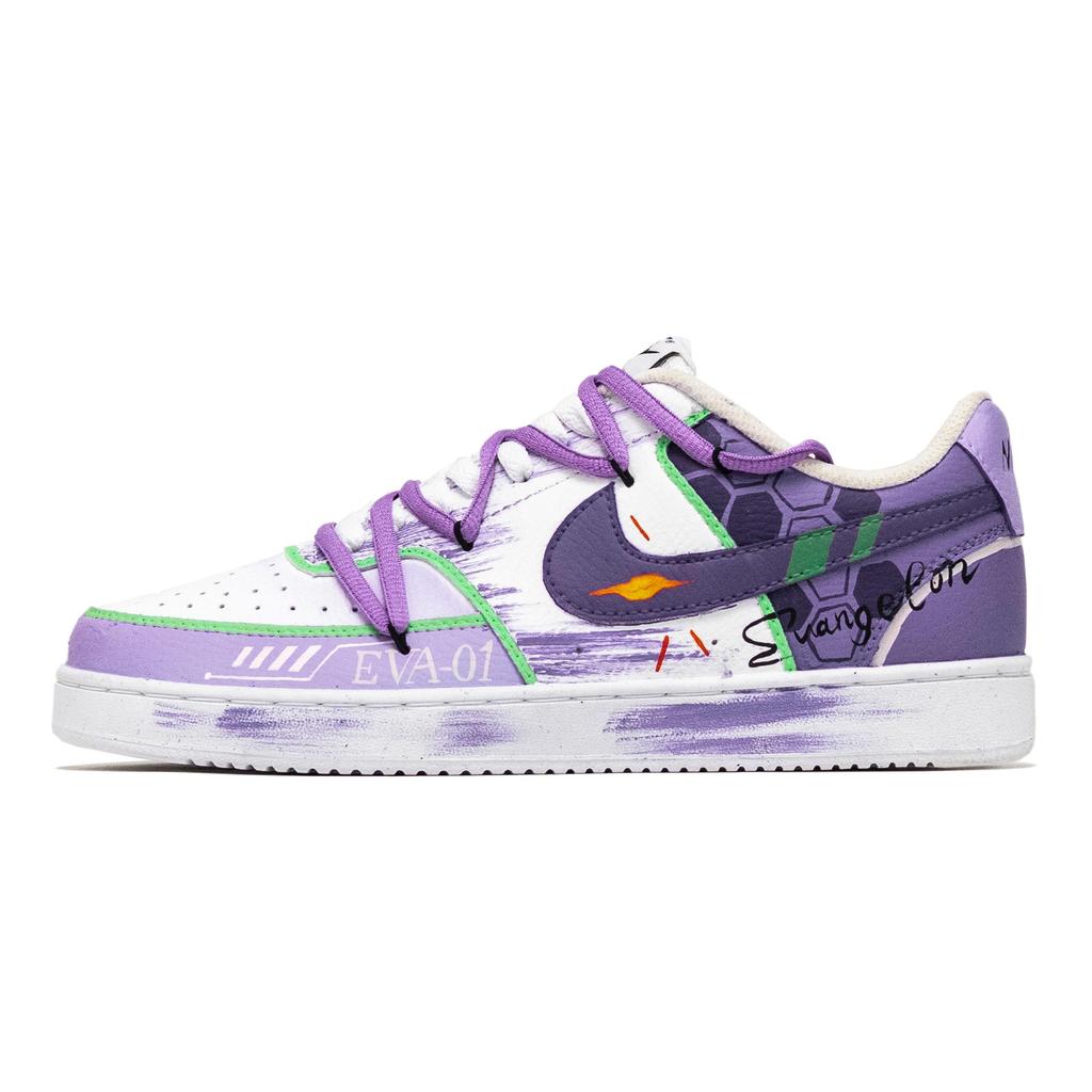 Nike Court Vision 1 Warrior Slip Resistant Abrasion Resistant Low Top Skateboard Shoes Men's Purple DH2987-101(team1171--)