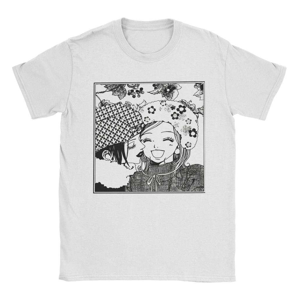 Black Stones Nana Mangaanime T Shirt Men Cotton Tops Casual Osaki Anime Kawaii Cartoon Round Neck Short Sleeve