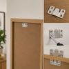 10pcs Rust Proof Hanging Brackets Interlocking Design Flush Mount Bracket Wall Fixing Bracket  Home