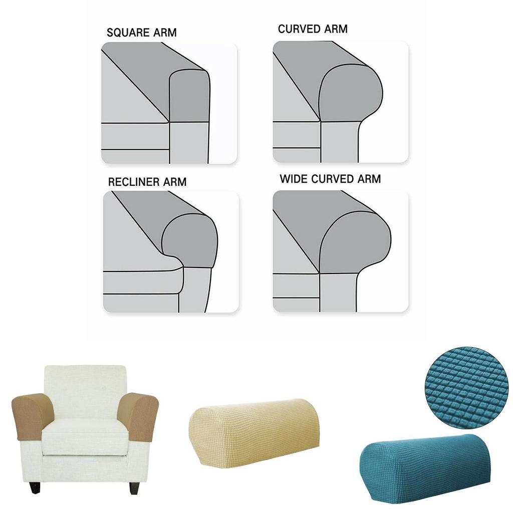 Stilvolle und langlebige Armlehnschoner für Sofa und Sessel mit weichem Spandex-Gewebe und einfacher Installation