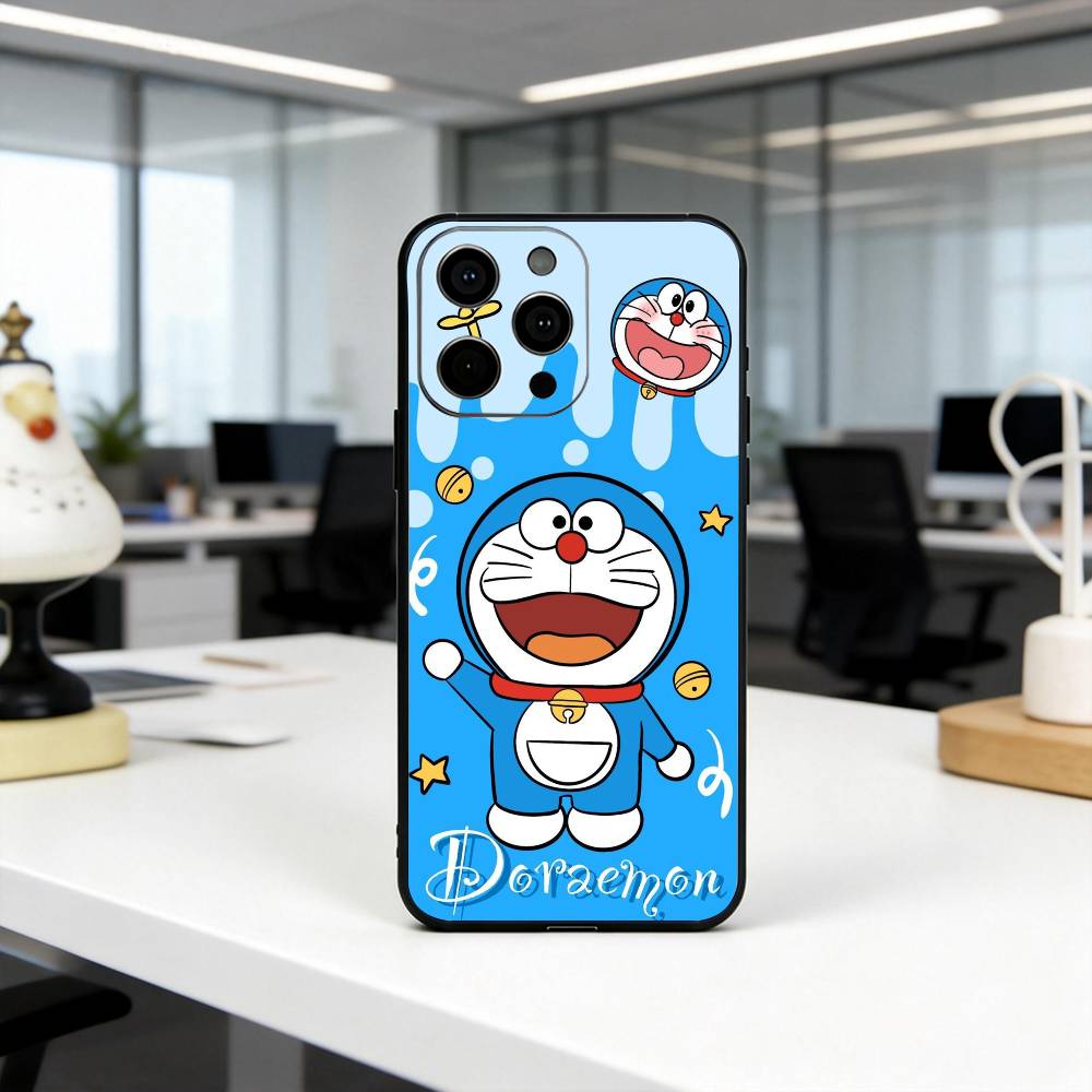 Clever cute D-Doraemon-es Phone Case Silicone Soft For IPhone 17 16 15 14 13 12 11 X XR Plus Pro Max Plus
