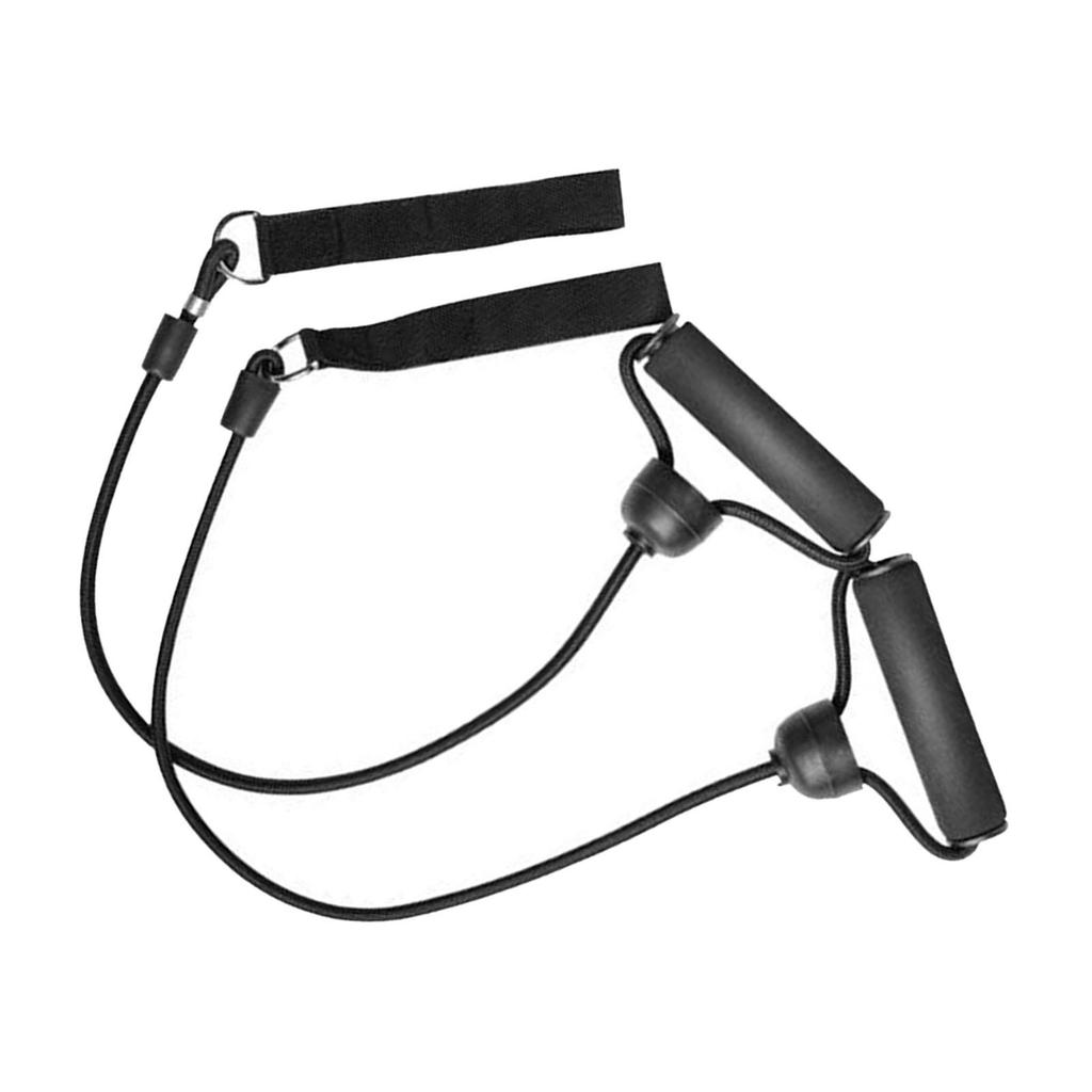 2x Trampoline Resistance Bands Exercise with Handles Stretch Bungee Cord for Indoor