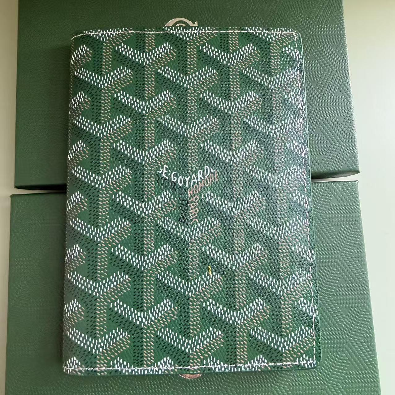 2024 Goya Ultrafino Pata de Gallo Soporte para Pasaporte e Identificación - Estilo Moda Coreana 140*100*5MM verde