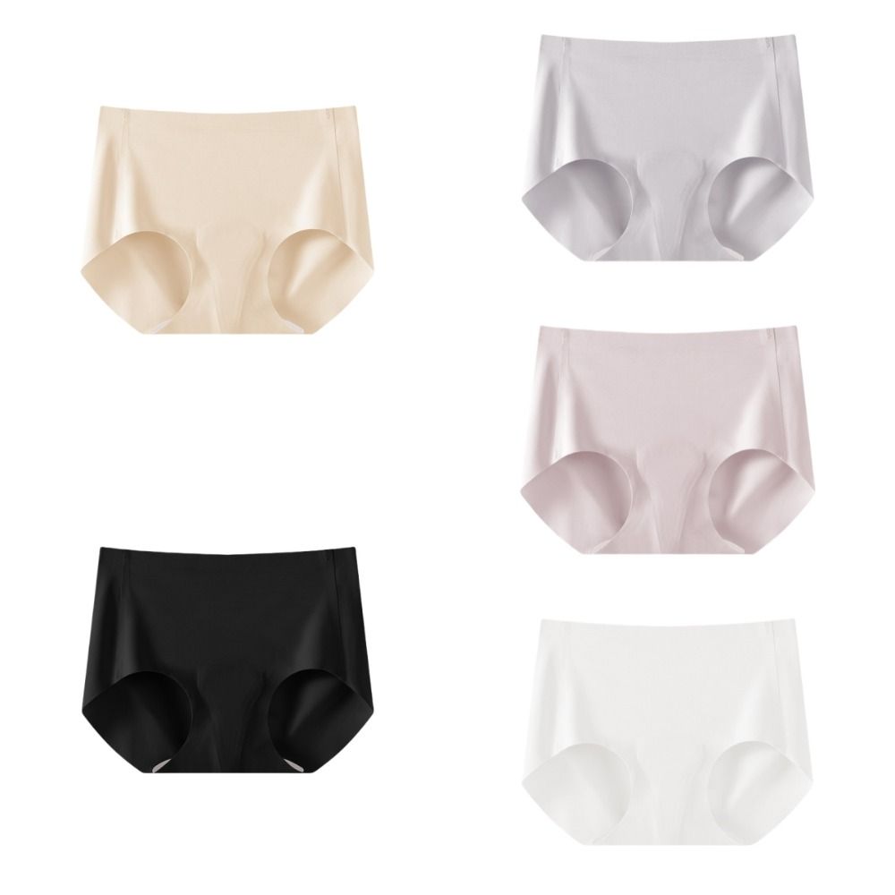 Seamless Anti Embarrassment Briefs Sponge Crotch Pad Sports Yoga Panties Seamless Underwear  Women