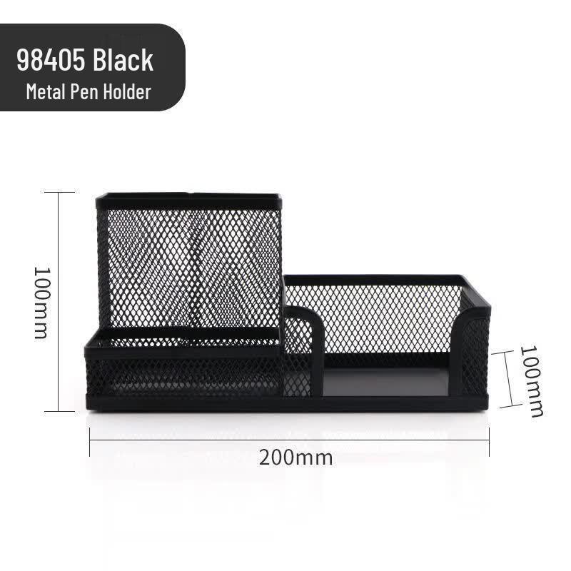 M&G Metal Mesh Multi-Compartment Pen Holder