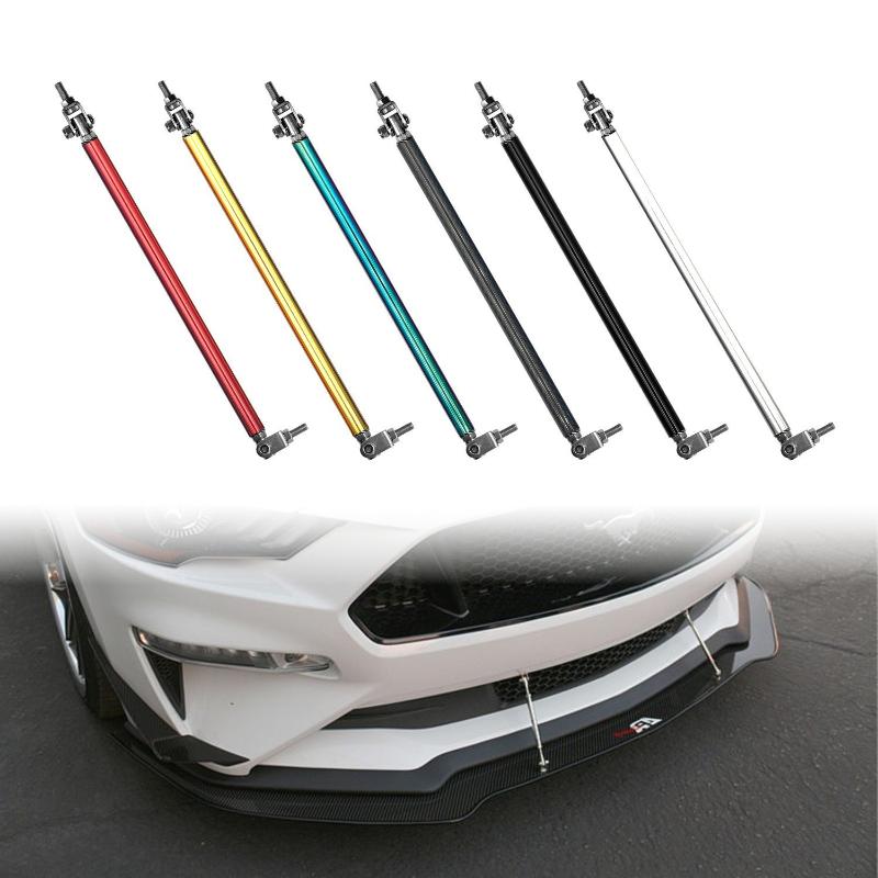 2x Univerzální Závodní Nastavitelná Přední Zadní Lišta Nárazníku Rozdělovač Podpěrná Tyč Sada Závodní 75mm/100mm/150mm/200mm Styling Auta Tunning