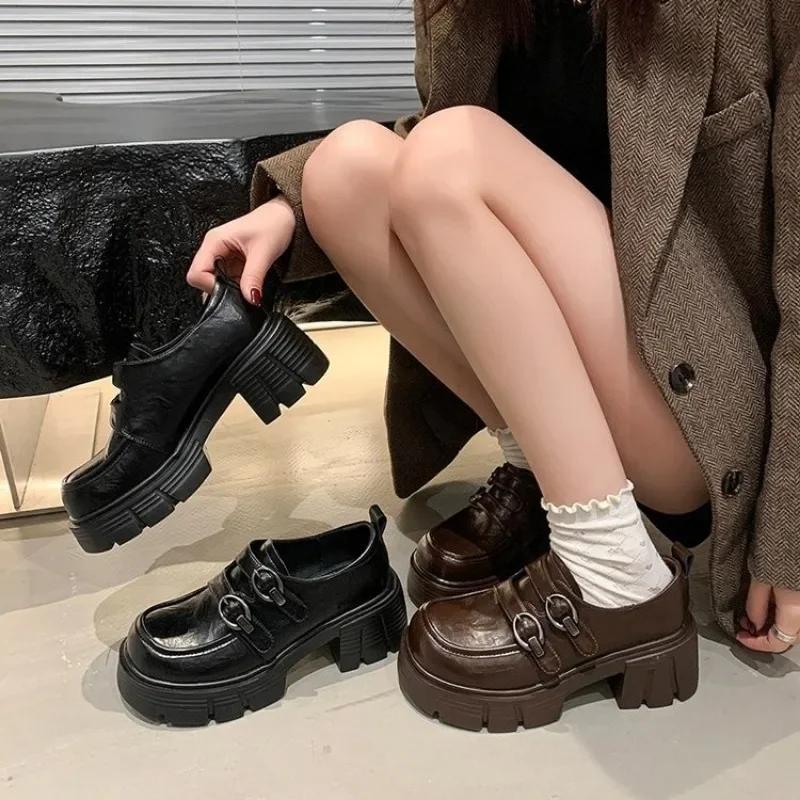 Fashion Women's High Heels 2025 Ladies Shoes Buckle Strap Fashion Metal Decoration Office and Career New Best Seller Wedding Shoes Bride