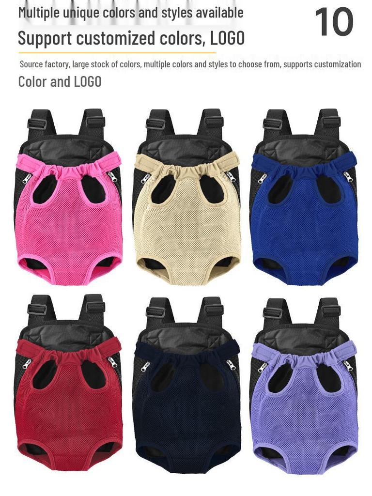 Haustier Doppel Schulter Atmungsaktiver Netz Rucksack für Katzen & Hunde