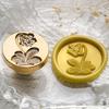 Wax Seal Stamp Exquisite Clear Texture Floral Pattern Sealing Wax Stamp Head Envelope Supply