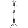 Coat & Hat Racks Hf Coa Xjc R 3 Tier Metal Coat Rack With Hook Black