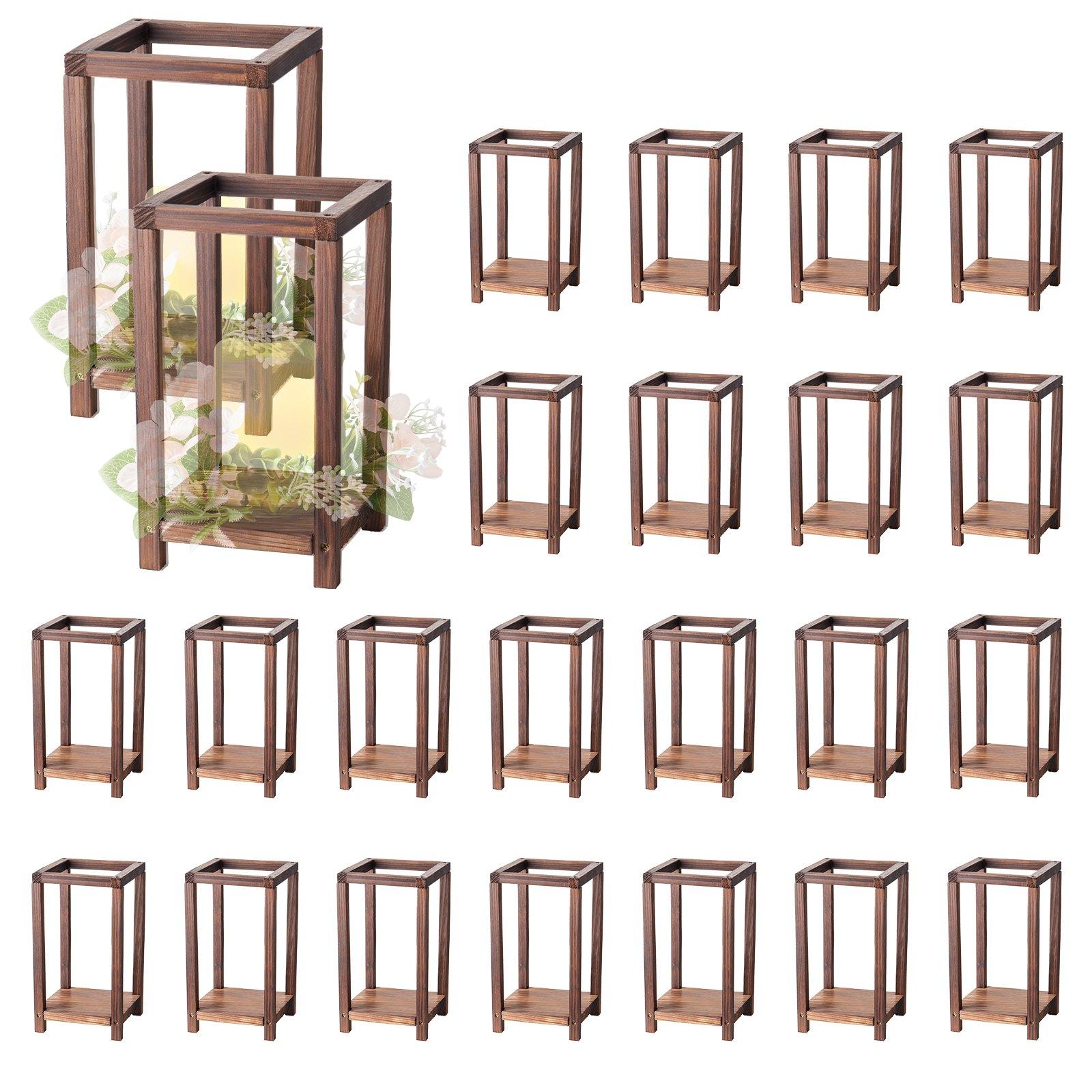 VEVOR 24 Pcs Wooden Wedding Lantern