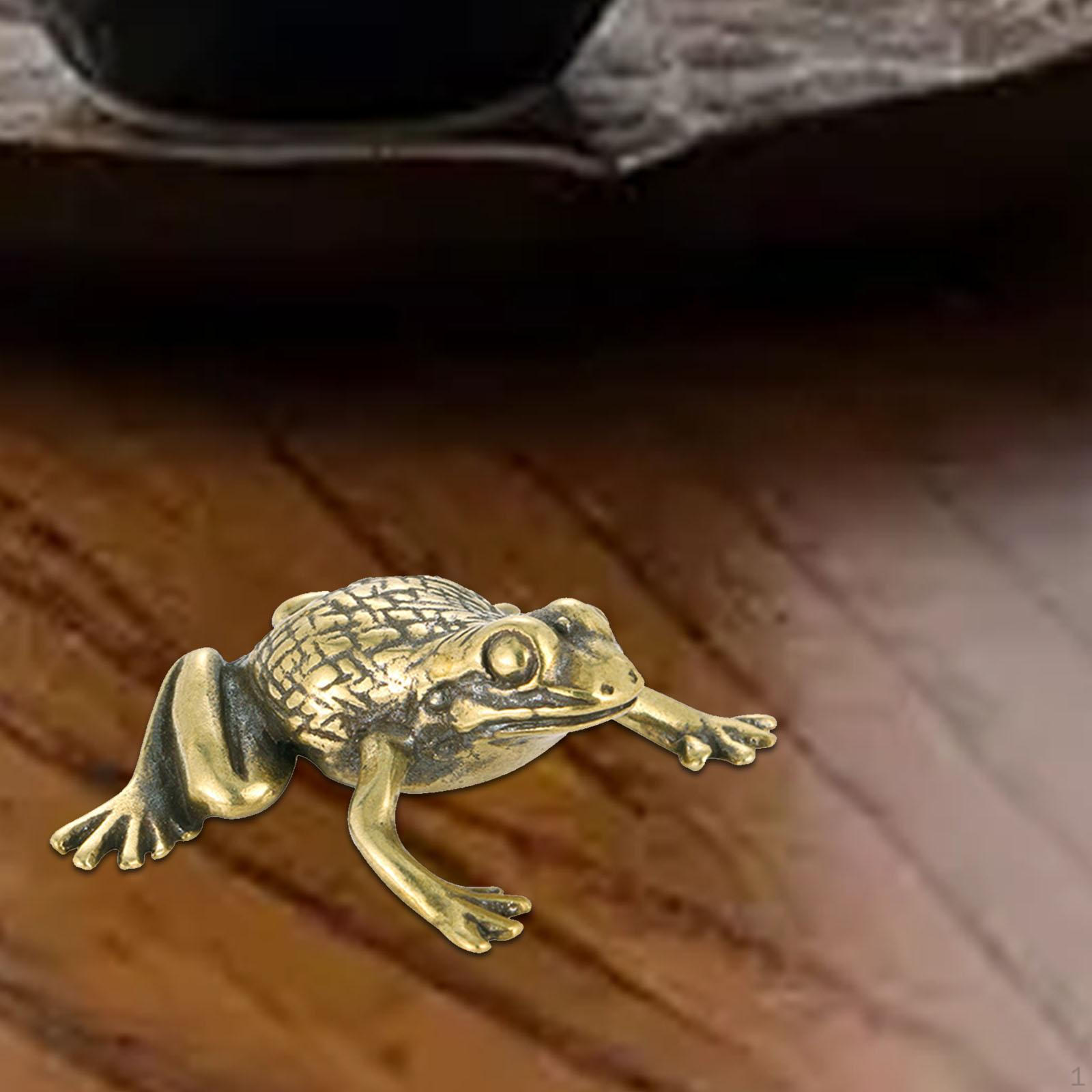 

Латунная статуэтка, фигурка лягушки «Богатство», китайский фэн-шуй, китайская статуя фэн-шуй 2.7cmx1.4cm_Style B
