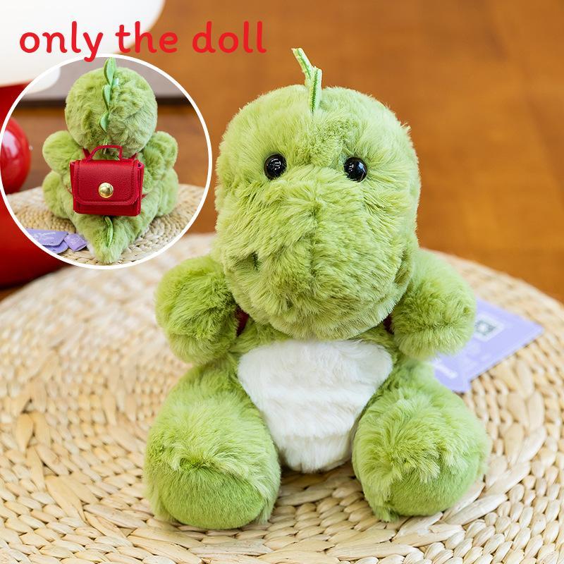 Dinosaur Plush Toy With Camera Flashing Light And Backpack Decor For Stress Relief And Kids Play