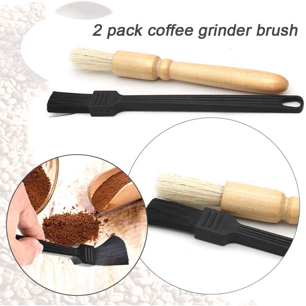 💰Kaufe Coffee Grinder Cleaning Brush,Wood Handle & Bristle Wood Sand