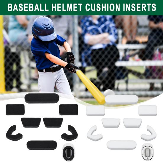 Universal Helmet Liner Pad Set for Easton Thick Replacement Cushion Soft Foam Padding for Catcher & Batter Helmets
