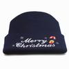 Universal Winter Knitting Wool Hat Warm Merry Christmas Embroidered Knitted Hat