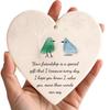Cross-Border Friendship Sea Glass Heart Ornament