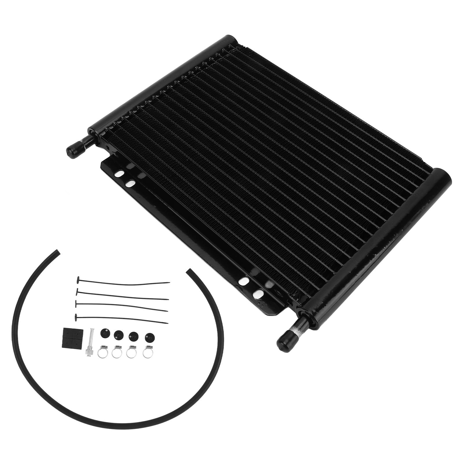 

Transmission Oil Cooler Aluminum Alloy 20 Rows High Performance Black Radiator for Pick Up Trucks Vans