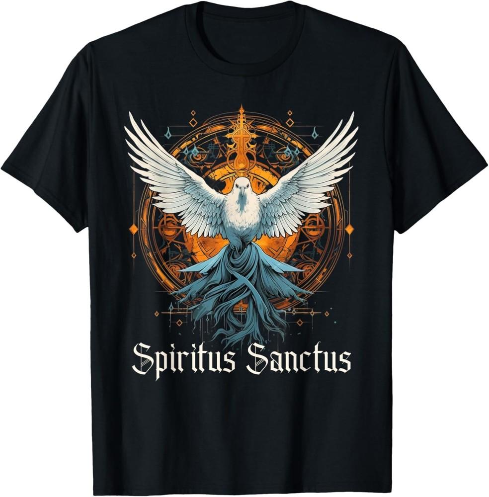 NEW LIMITED Holy Spirit Confirmation Latin Mass Catholic T-Shirt Tops Tee