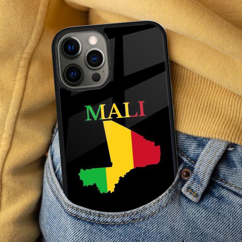 Mali Flag Soft Phone Case for iPhone 17 Air 16e Pro max 15 Pro 13 14 Plus 11 12 MagSafe Magnetic Coque