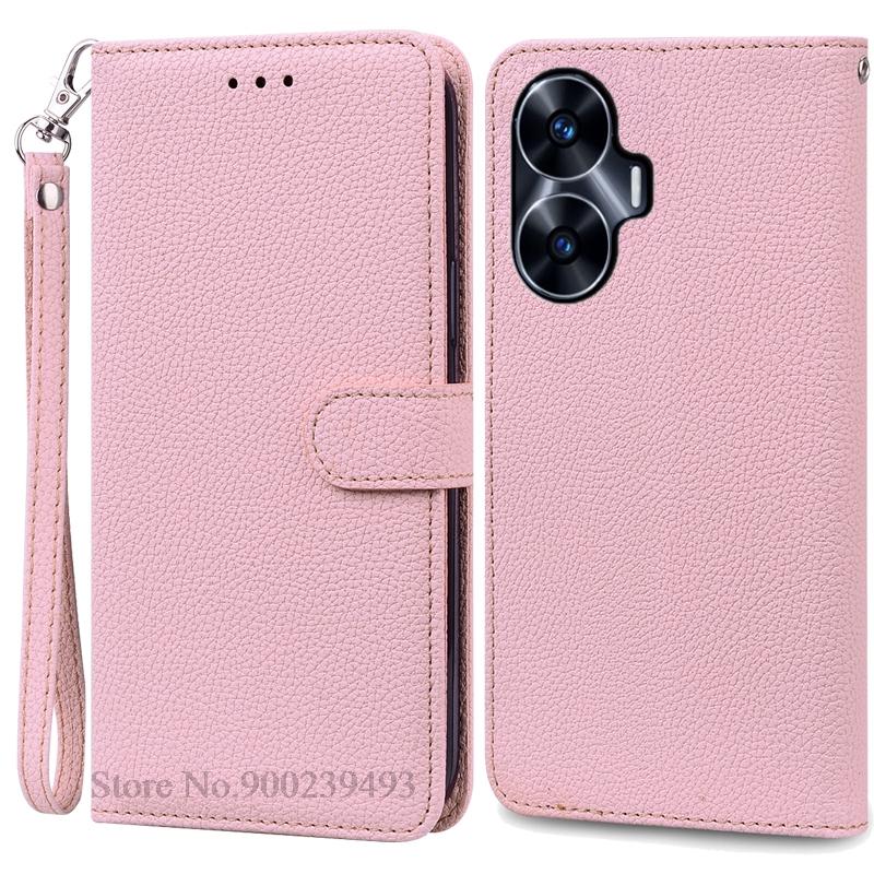 For Realme C55 Case Leather Flip Wallet Cover For Realme C55 Case Book Protective Cover Coque Fundas Shell
