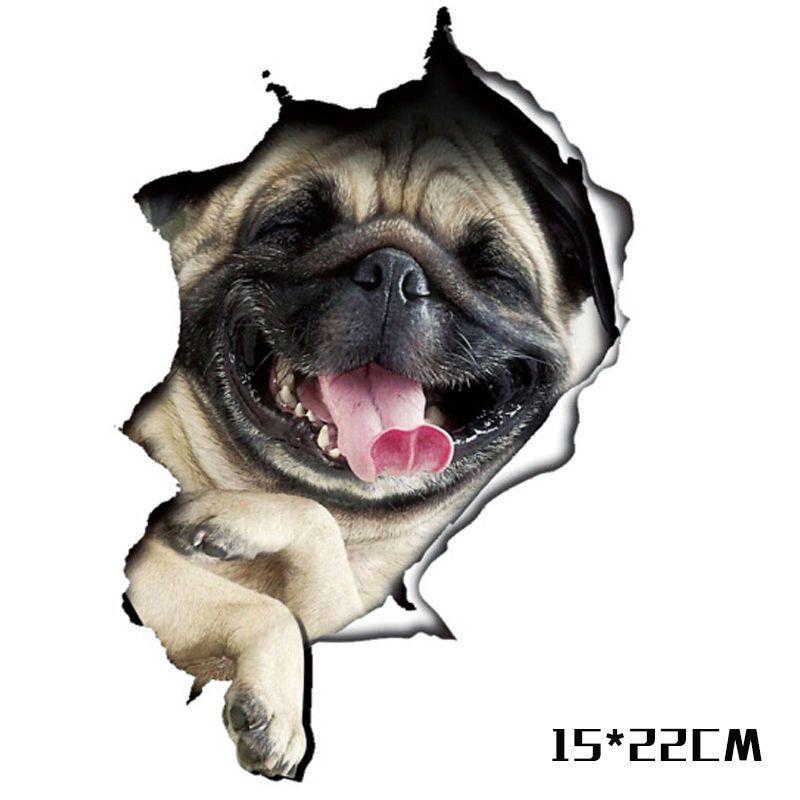 3D Cute Kitten & Puppy Stereoscopic Decal for Cars & Motorcycles