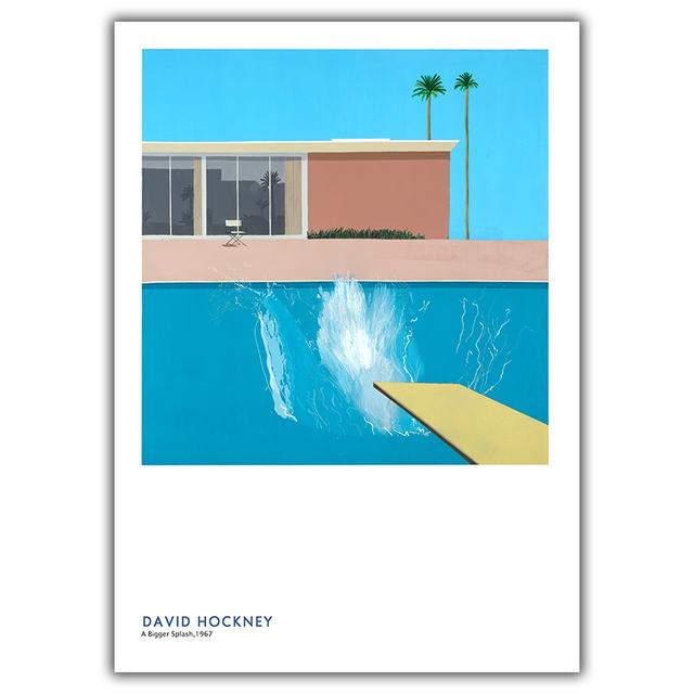 

Художественная печать Дэвида Хокни, выставка, винтажный постер на холсте, абстрактная живопись, настенные картины для гостиной, настенное искусство, декор без рамки 21*30cm No Frame