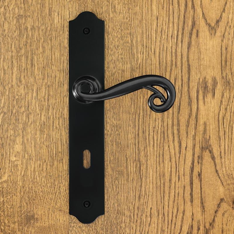 PRESTON door handle with key plate 72mm
