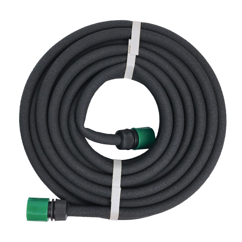 

Quick Connect Porous Soak Hose Rubber Garden Steep Hose Irrigation Seepage Pipe Automatic Watering 15M/590.55in