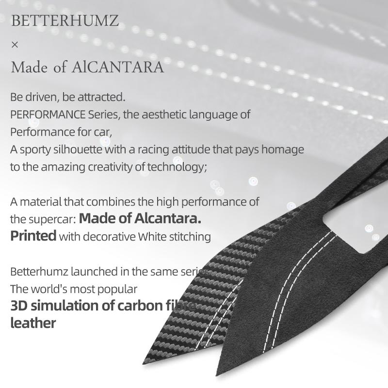 Für Ford Mustang 2015-2023 Hergestellt aus Alcantara Auto-Innenraum Armaturenbrett Verkleidungsleisten Instrumentenaufkleber Tuning-Zubehör
