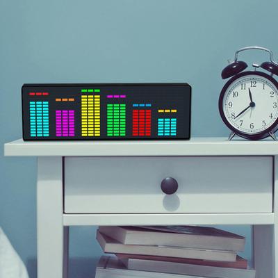 Musikspektrumanzeige Kabelsteuerung 5V Präzise Lange Lebensdauer 7 Farb-Effekte Musikspektrumanalysator für Studio