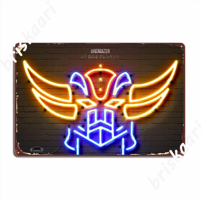 

Металлическая табличка Грендизер Гаражный клуб Персонализированные таблички Кино Гостиная Жестяная табличка Постеры 20x30cm