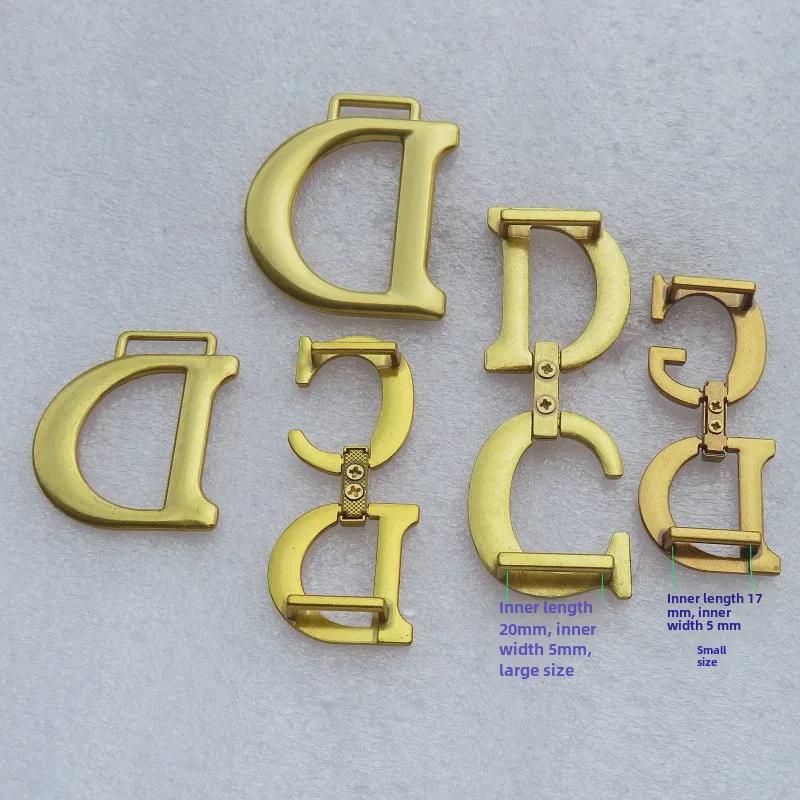 D-Shaped Pendant Buckle Spring Rod Handle Set for Saddle Bags