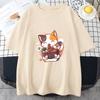 Neko Shiba Dog Women Men Tshirt Japanese Style Blouse 100 Cotton Casual T Shirts Summer Popular Kawaii Clothing High Quality