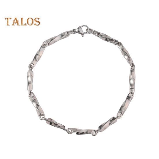 

Мужской браслет с толстой полой цепочкой и карабином, однотонная полированная нержавеющая сталь, витая цепочка в стиле панк для уличных клубных вечеринок E