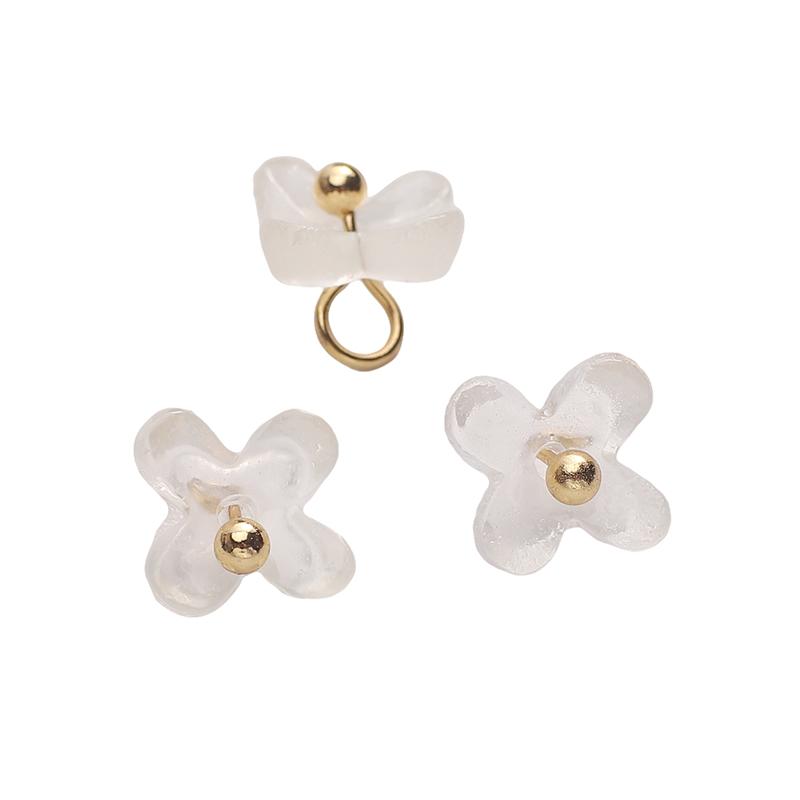 5Pcs Resin Osmanthus Pendant Charms For DIY Handmade Jewelry Making Finding Gifts