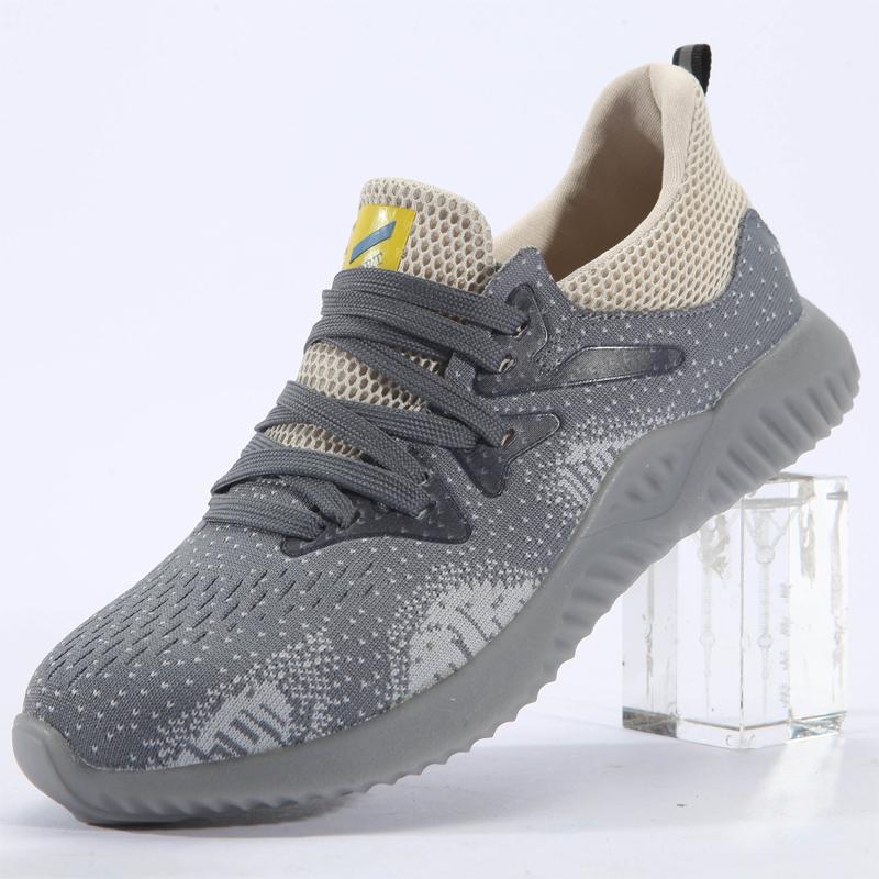 

Защитная обувь Мужские рабочие защитные ботинки Ботинки со стальным носком Рабочие кроссовки Непрокалываемая рабочая обувь Мужская промышленная обувь Неразрушимая 46 серый