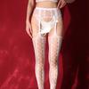 Lace Red Stockings Female Sexy Jacquard Suspender Socks Mesh Socks Bottom Socks Sentiment Black Silk Long Tube Socks Thin Large Size