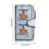 Funny Chicken Pattern Leather Wallet Long Bifold Purse Card Holder Gift