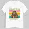 Asiatische Größe Ich hasse Morgenmenschen und Morgen und Menschen T-Shirt Lustiger Bär Kaffee-Liebhaber Niedliches Faules Tier Retro T-Shirt