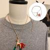 Artistics Horse Charm Jewelry Bohemian Styles Necklace Soft Wax Cord Chain Versatile Wardrobe Staple
