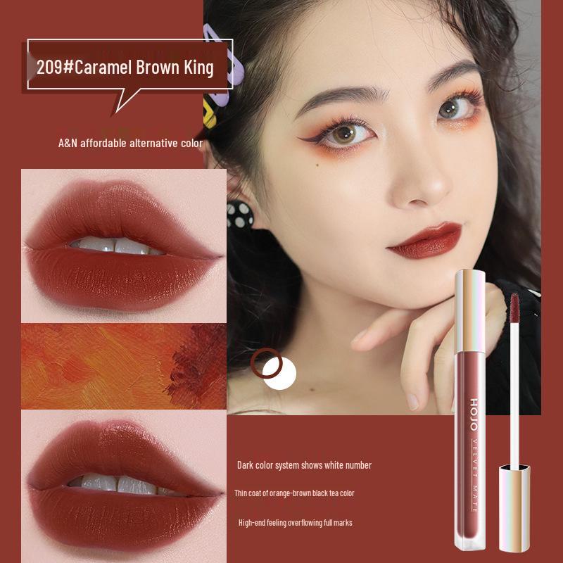 

HOJO8100 Cloud Light Mist Matte Lip Glaze - Velvet, Long-lasting, Non-stick, Easy Application