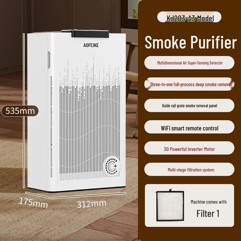 Floor-Standing Air Purifier & Smoke Extractor for Indoor Rooms