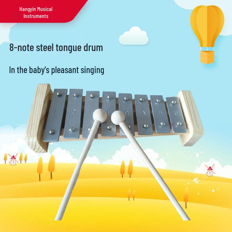 Children s Eight-Tone Steel Tongue Drum for Early Education Beginners Standard
