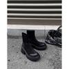 Super high heel Martin boots women's short boots 2025 spring and autumn thick-soled elastic boots sleeve 8cm height increase small thin boots
