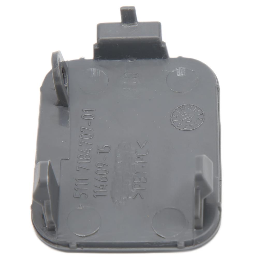 Car Front Bumper Tow Hook Eye Cap Black 51117184708 Replacement for 5 Series E60 Facelift 2005‑2009