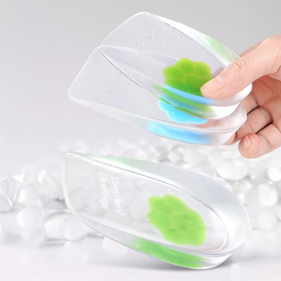 1 Pair Heel Pads Super Soft Wear Resistant Shock Absorption Comfortable Shoe Wedge Inserts Gel Heel Cups